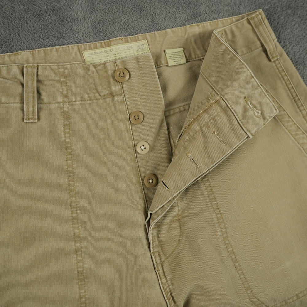 American Eagle Outfitters Pants Mens 33x30 Button Fly Work Field Vintage Y2K - Picture 3 of 13